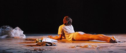 Deborah Lohse of ad hoc Ballet in Splice: ad hoc ballet/Kate Weare Company